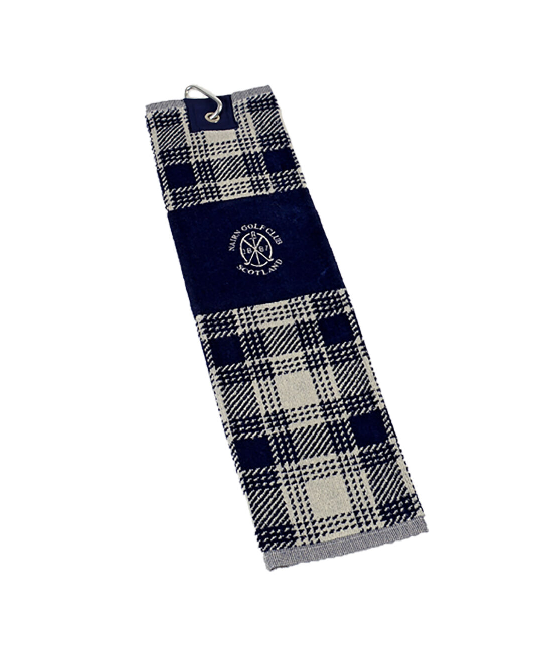 Velour Cotton Trifold Towel Tartan