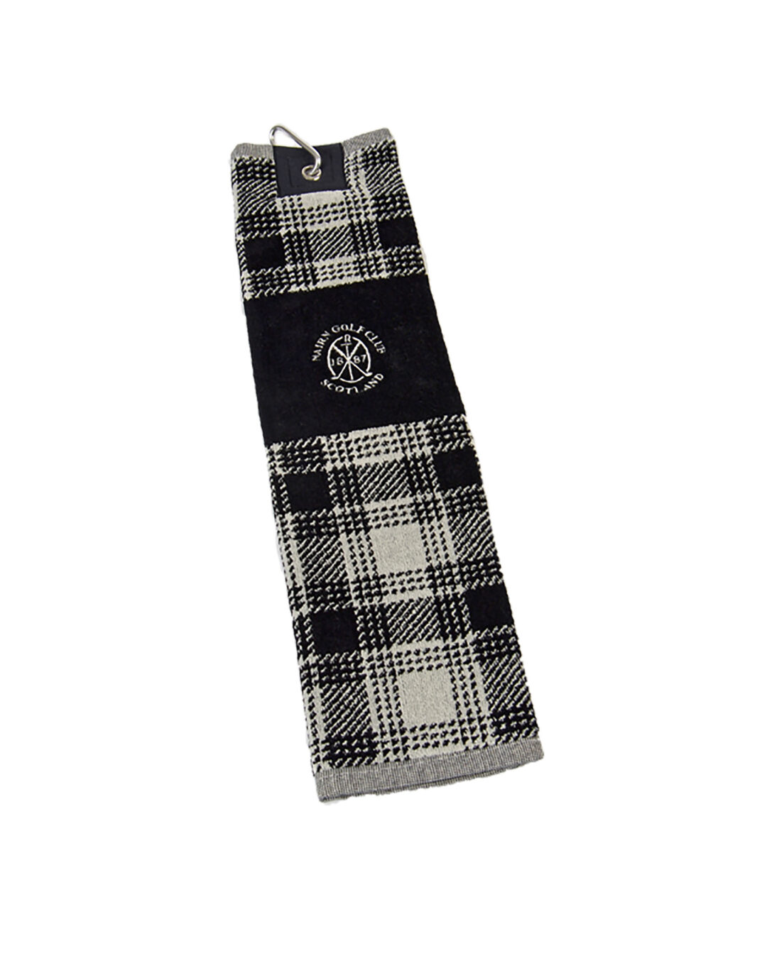 Velour Cotton Trifold Towel Tartan - Image 4