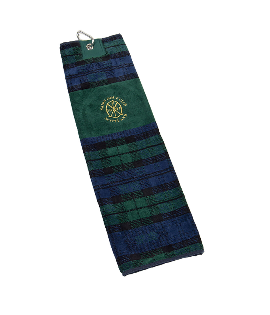Velour Cotton Trifold Towel Tartan - Image 3