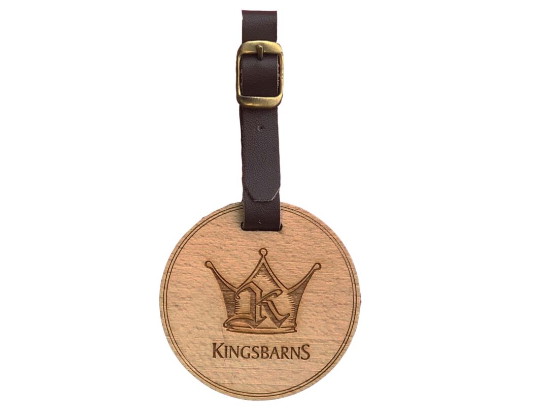 Wooden Bag tag - Laser engraved 70 mm - Image 2