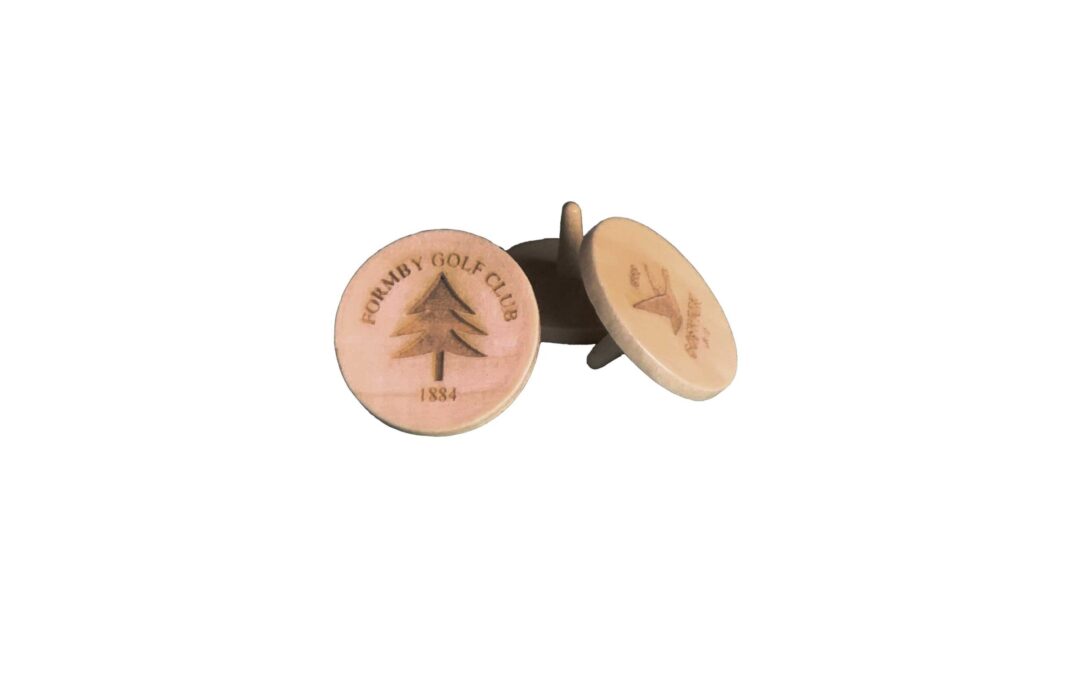 Wooden Marker - Laser engraved (with post) 25 mm