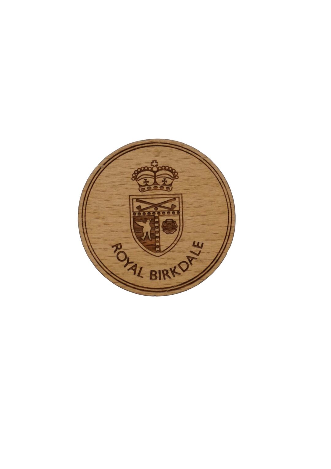 Wooden Marker - Laser engraved (flat) 40 mm