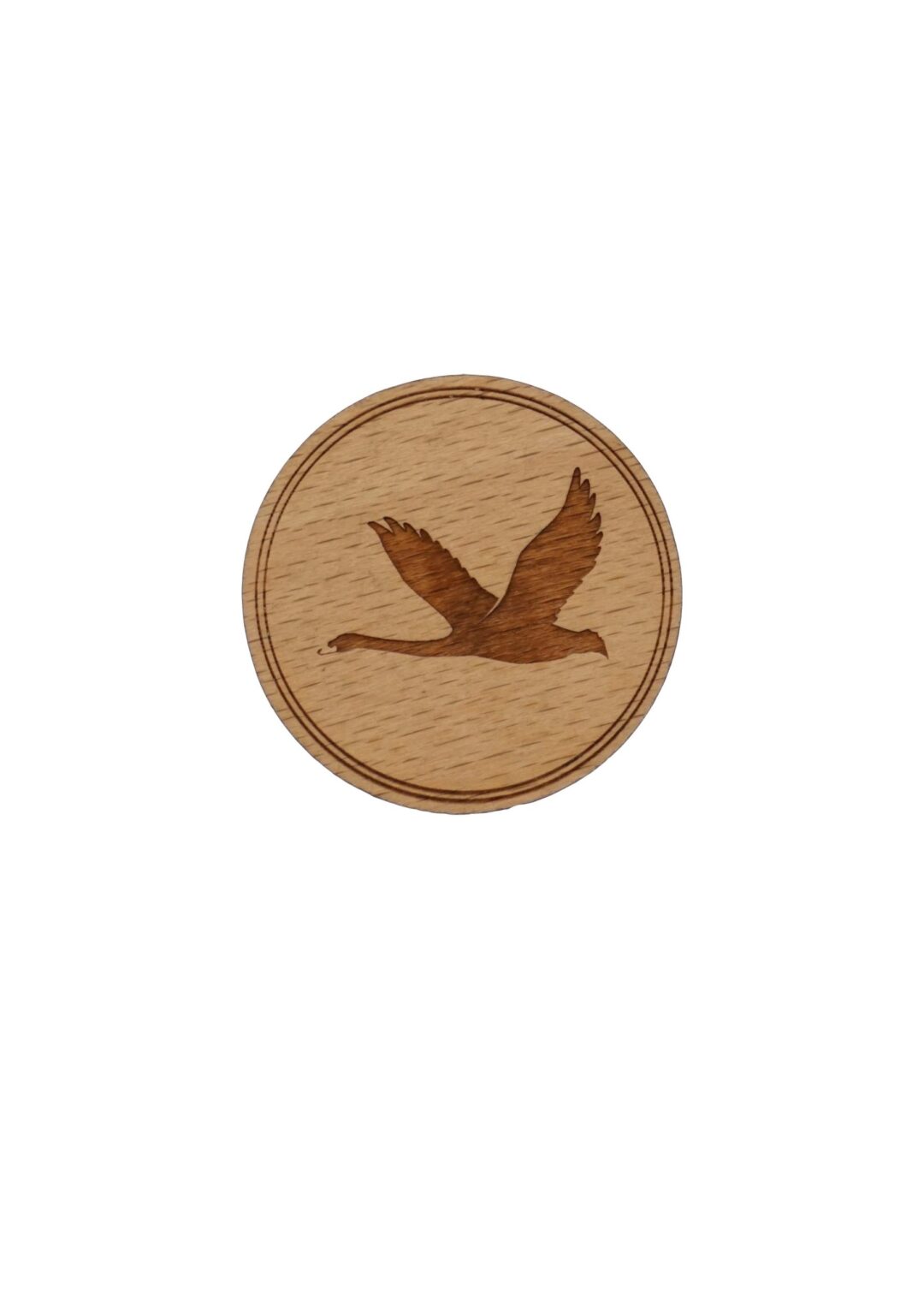 Wooden Marker - Laser engraved (flat) 40 mm - Image 2