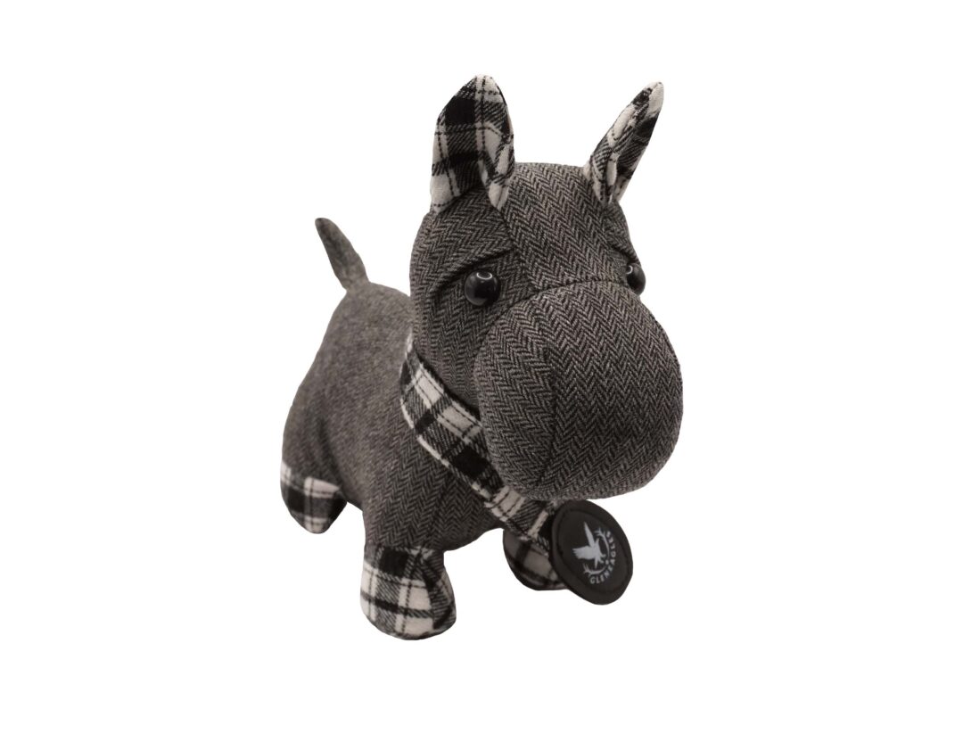 Tweed/ Tartan Souvenir Toy with printed Dog Tag - Image 2